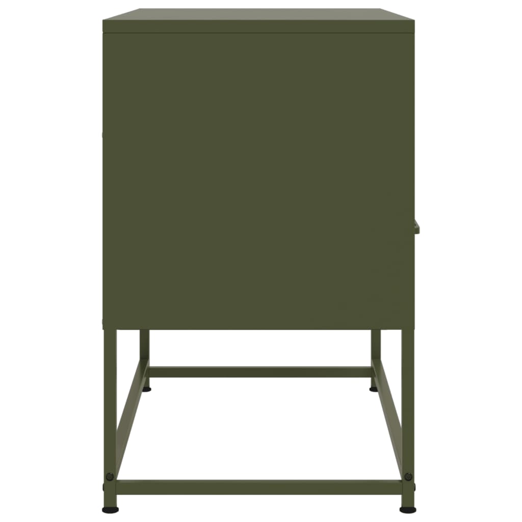 TV Cabinet Olive Green 68x39x60,5 cm Steel