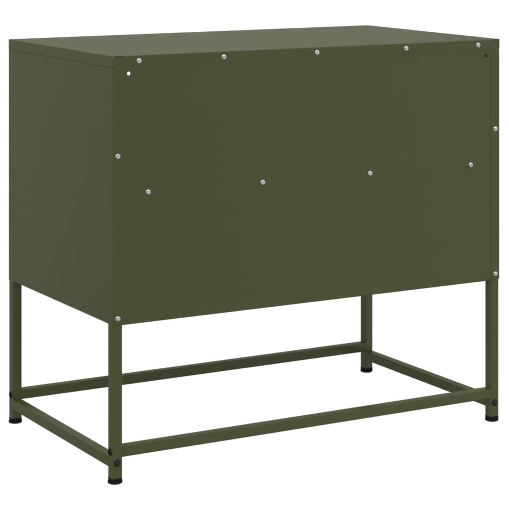 TV Cabinet Olive Green 68x39x60,5 cm Steel