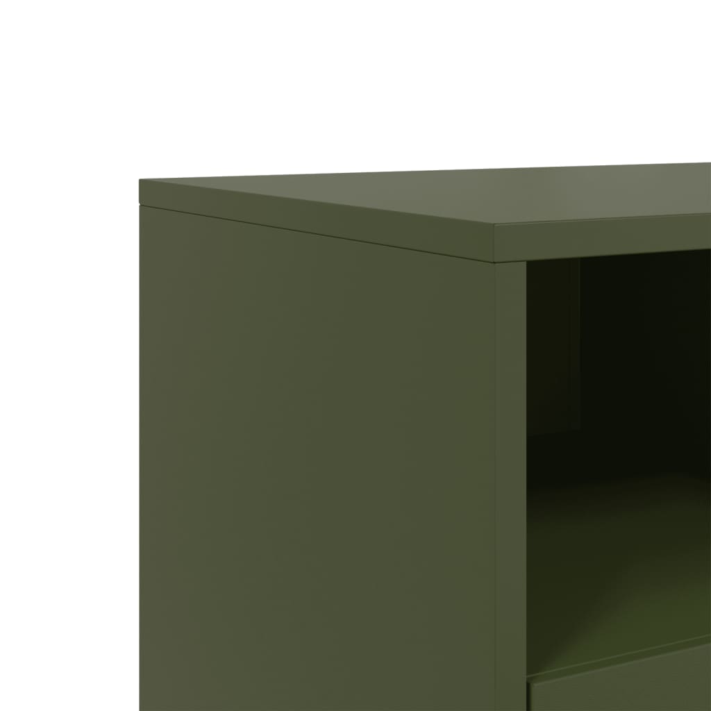 TV Cabinet Olive Green 68x39x60,5 cm Steel