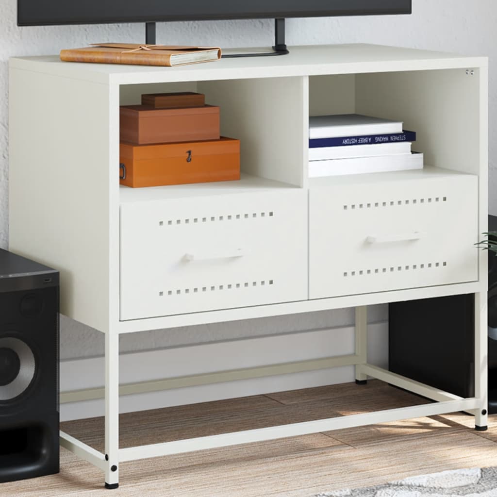 TV Cabinet White 68x39x60,5 cm Steel