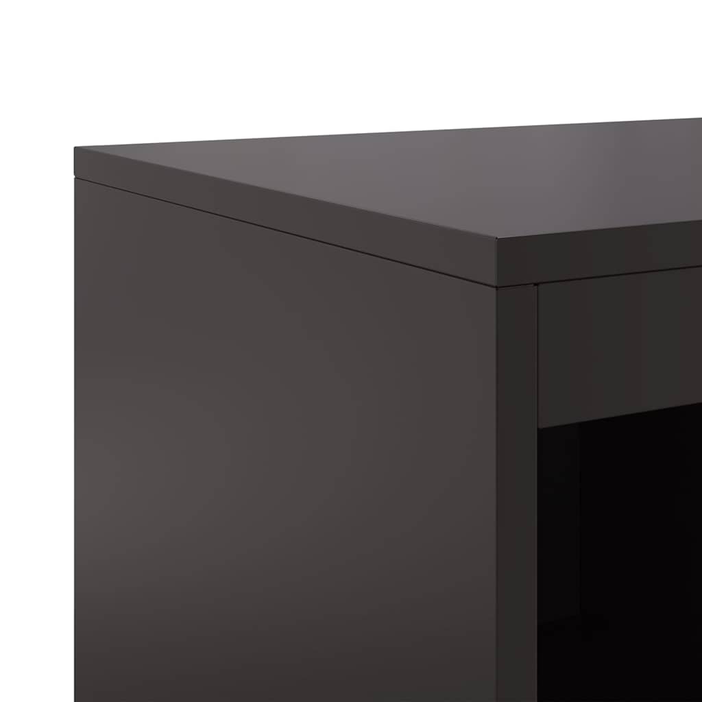Sideboard Black 100,5x39x107 cm Steel