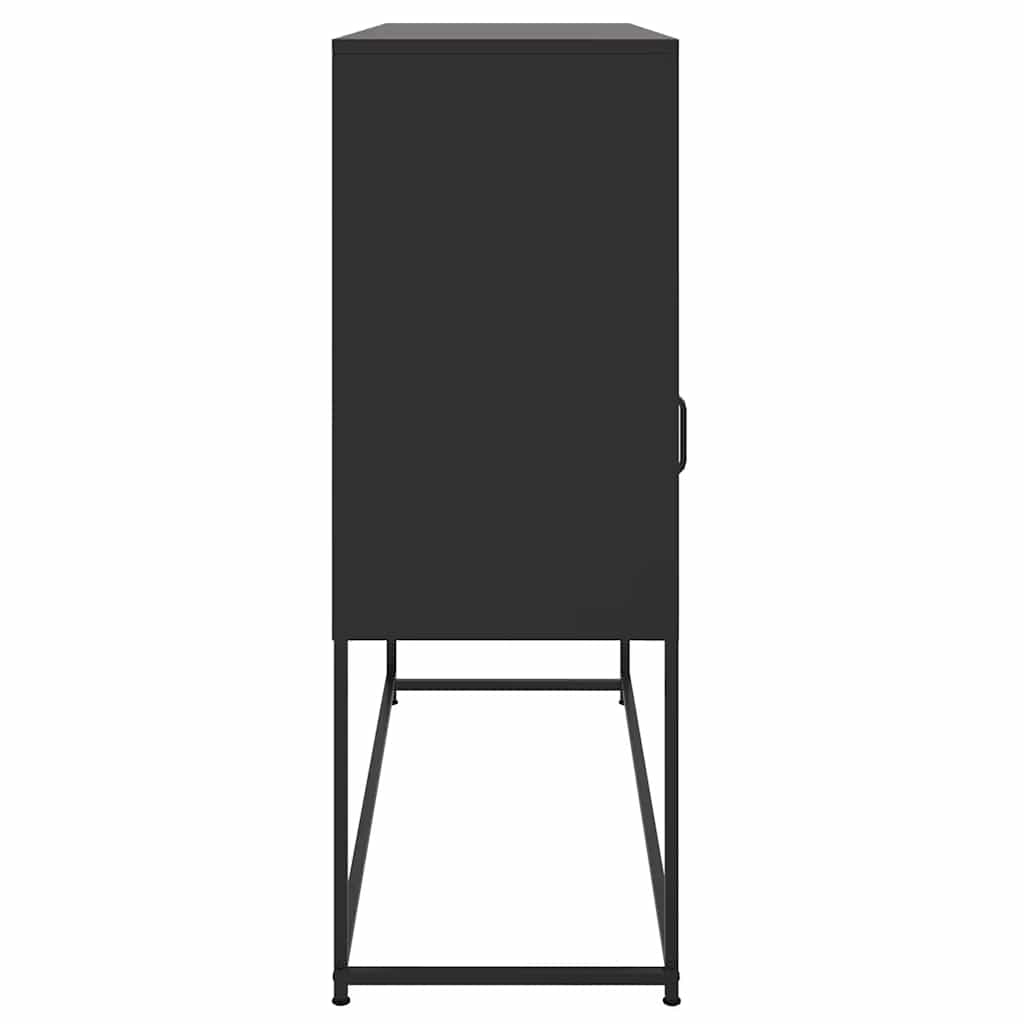 Sideboard Black 100,5x39x107 cm Steel