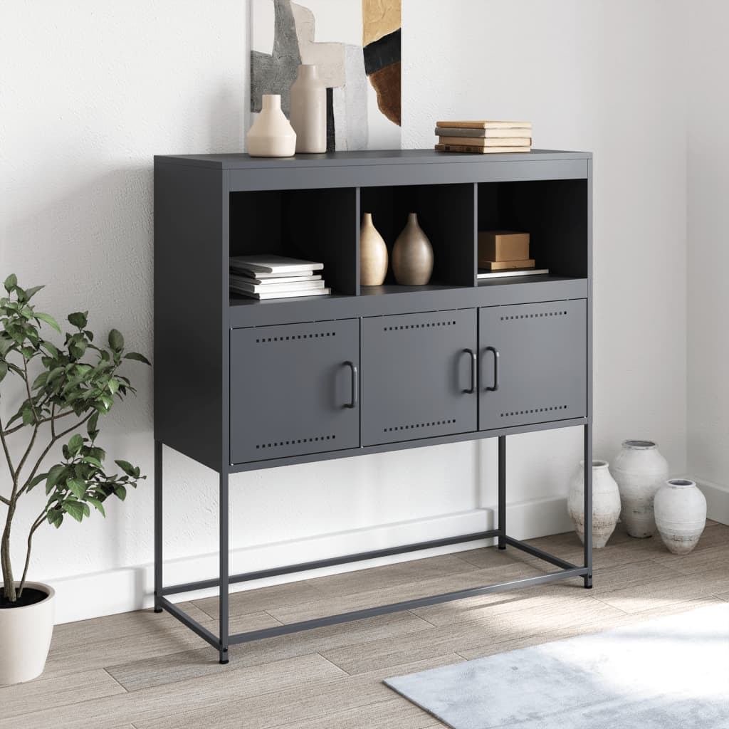 Sideboard Anthracite 100,5x39x107 cm Steel