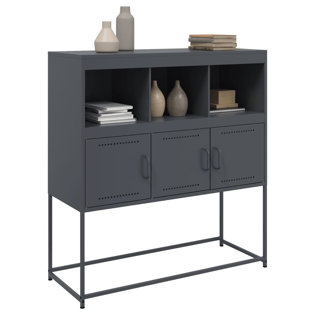 Sideboard Anthracite 100,5x39x107 cm Steel