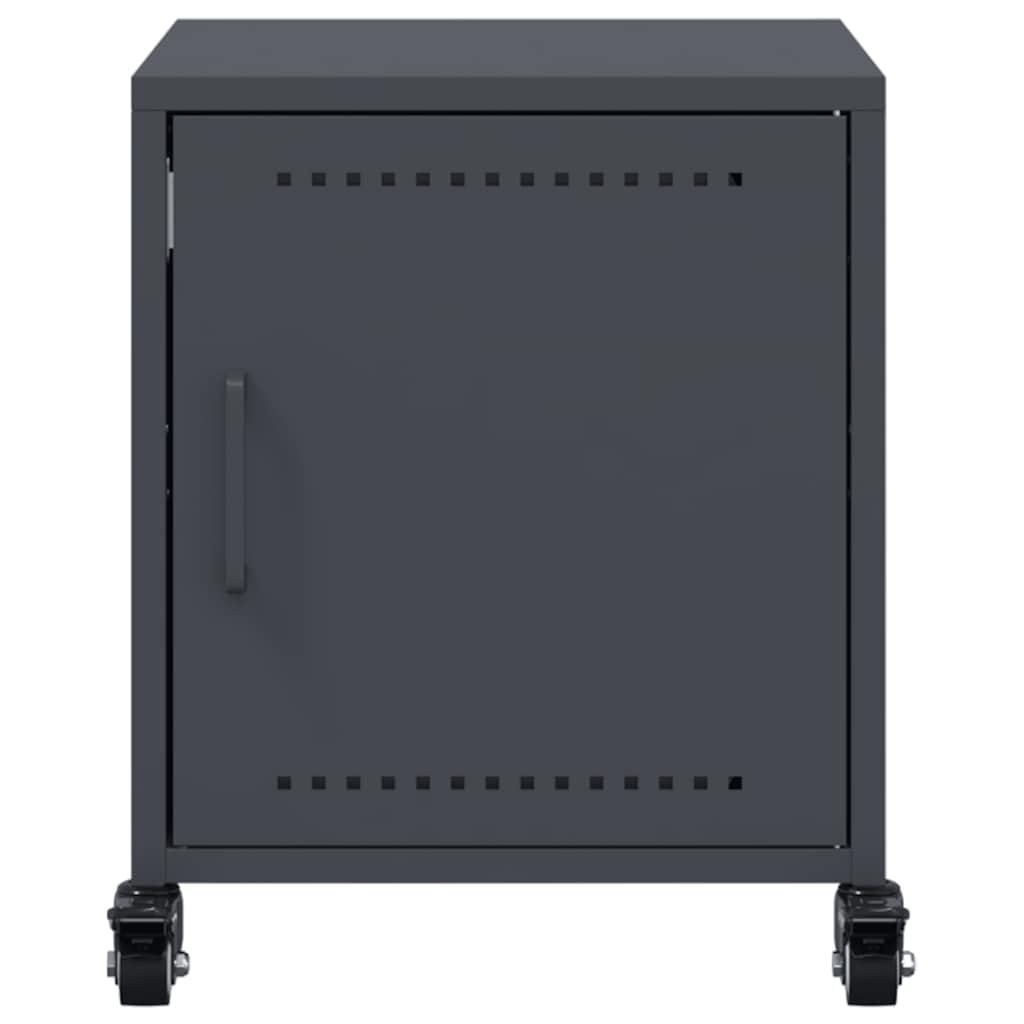 Bedside Cabinet Anthracite 36x39x43.5 cm Steel