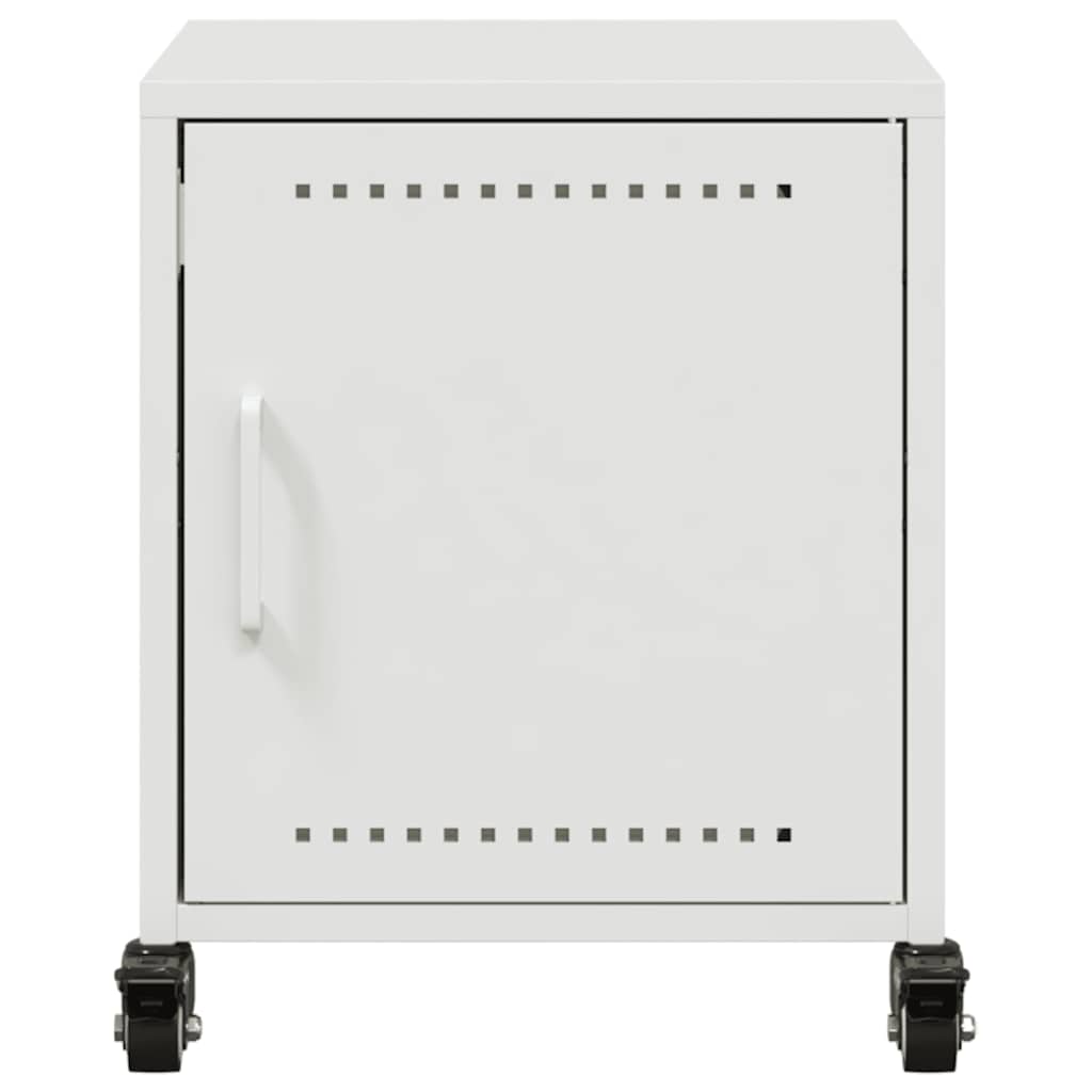 Bedside Cabinets 2 pcs White 36x39x43.5 cm Steel