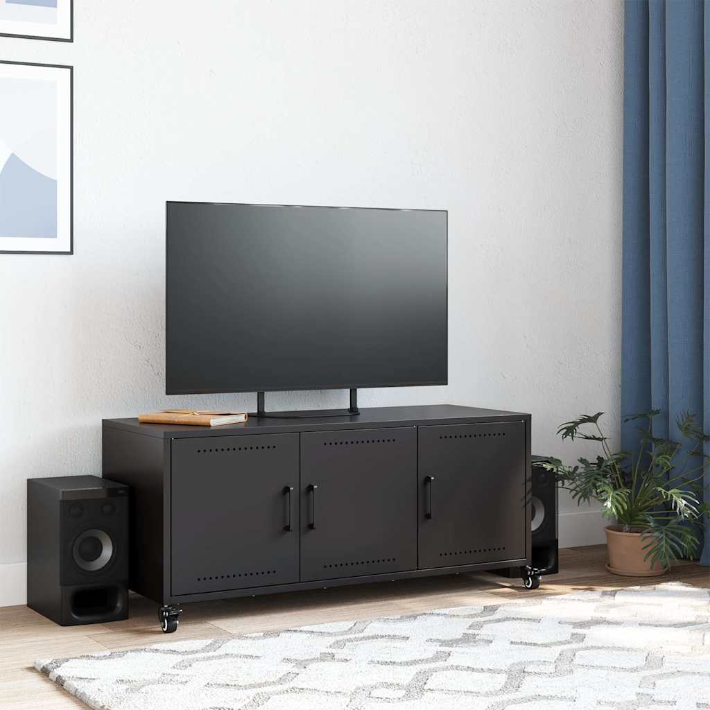 TV Cabinet Black 100.5x39x43.5 cm Steel