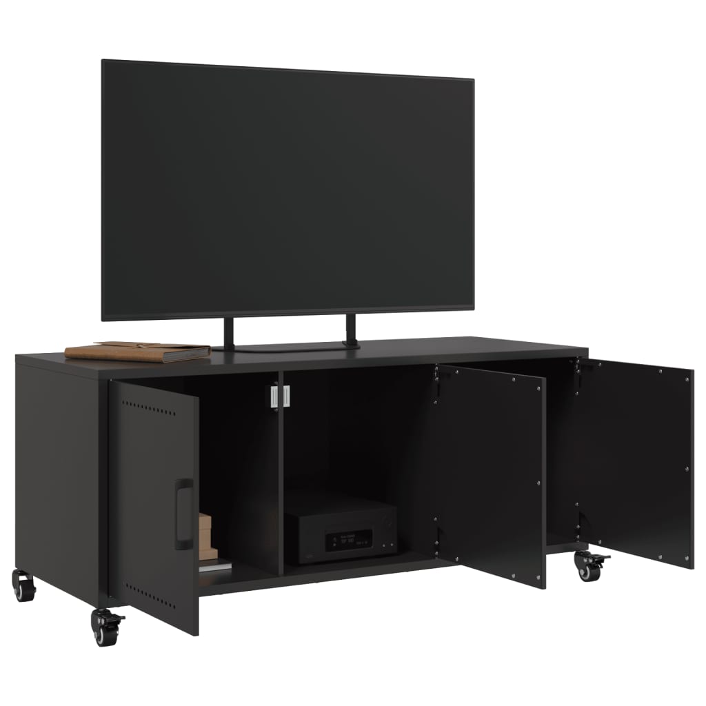 TV Cabinet Black 100.5x39x43.5 cm Steel