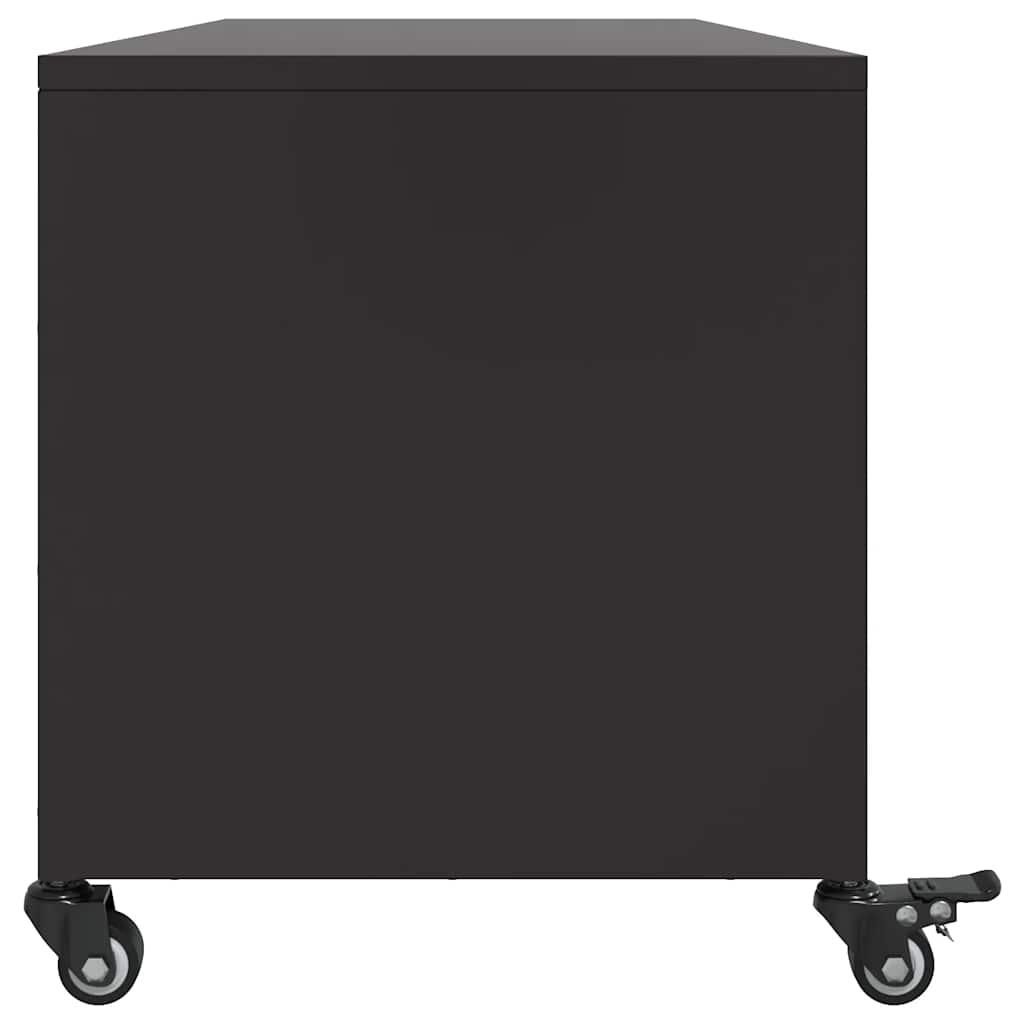 TV Cabinet Black 100.5x39x43.5 cm Steel