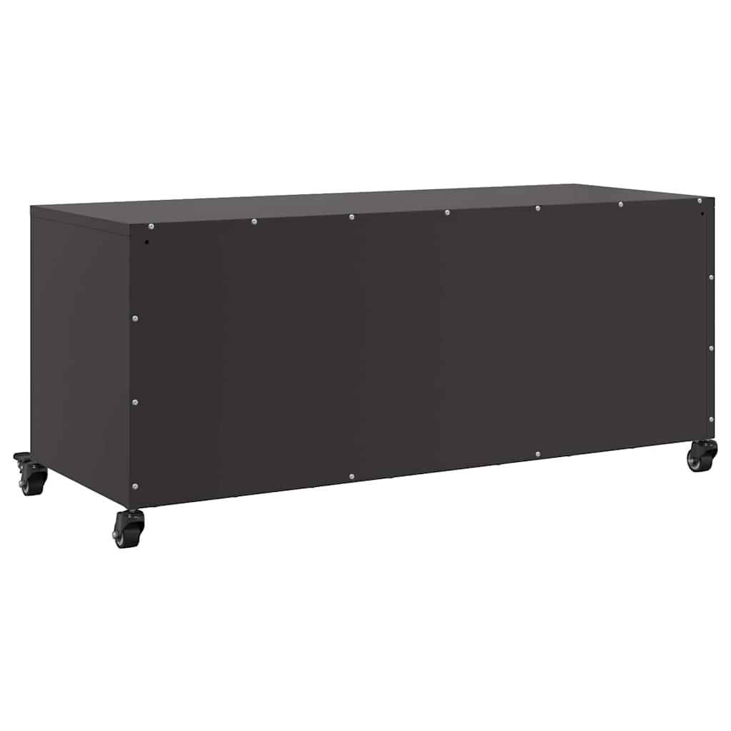 TV Cabinet Black 100.5x39x43.5 cm Steel