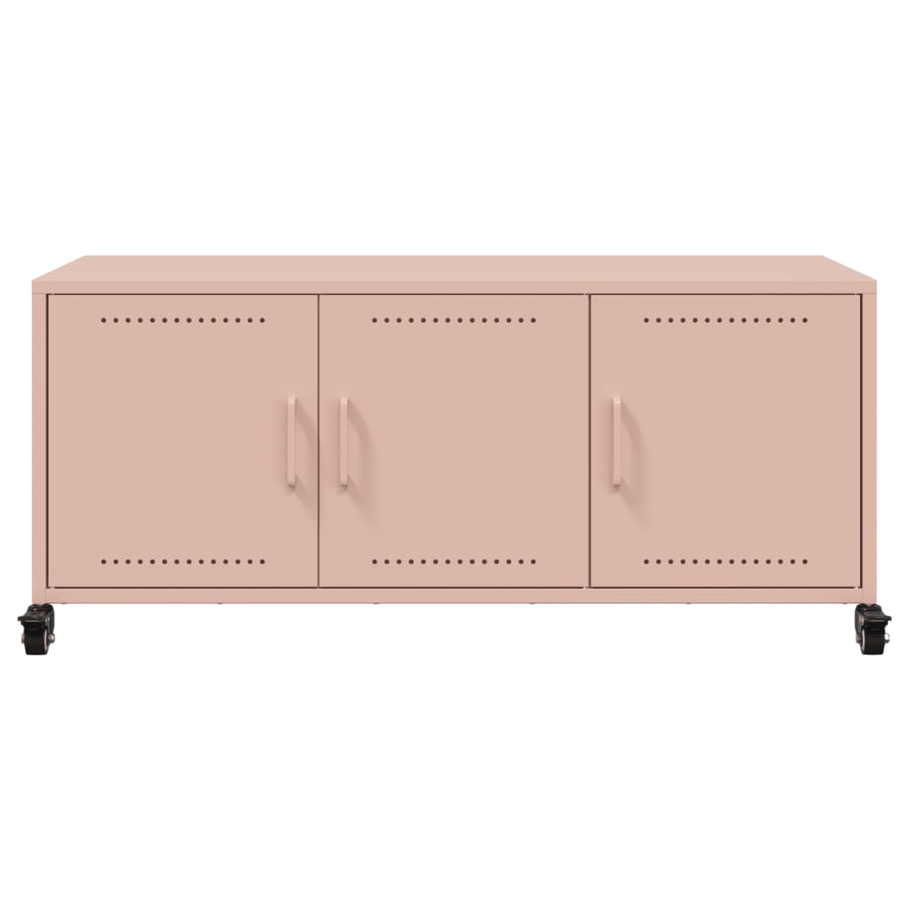 TV Cabinet Pink 100,5x39x43,5 cm Steel