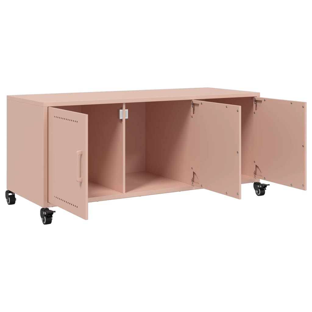 TV Cabinet Pink 100,5x39x43,5 cm Steel