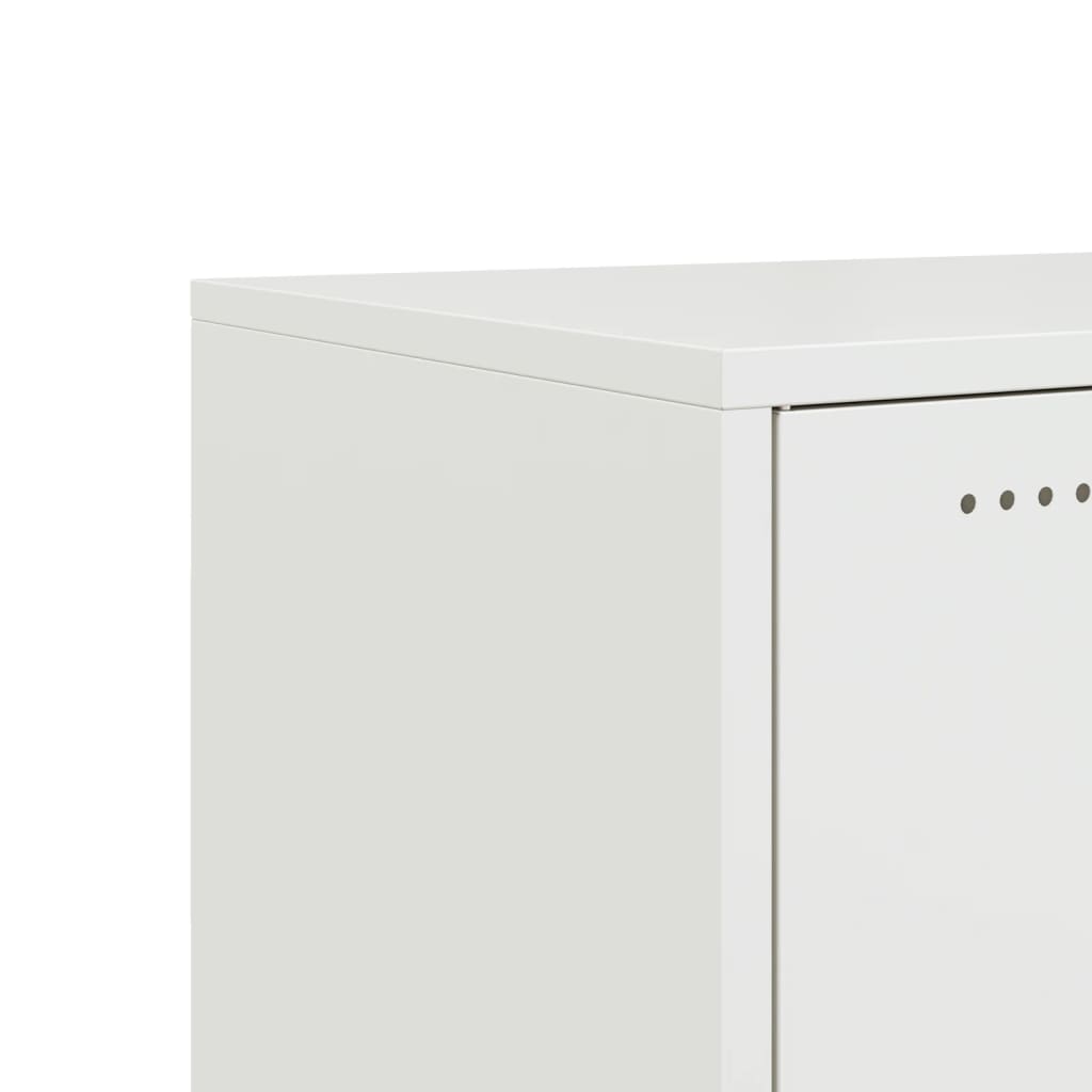 TV Cabinet White 100,5x39x43,5 cm Steel