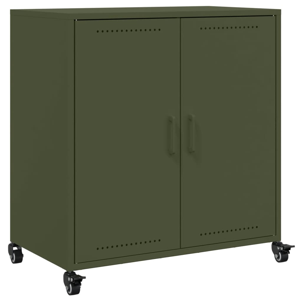 Sideboard Olive Green 68x39x72 cm Steel