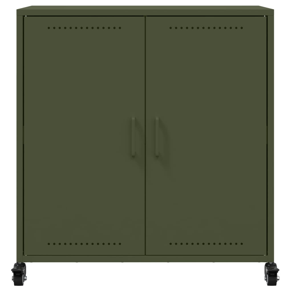 Sideboard Olive Green 68x39x72 cm Steel