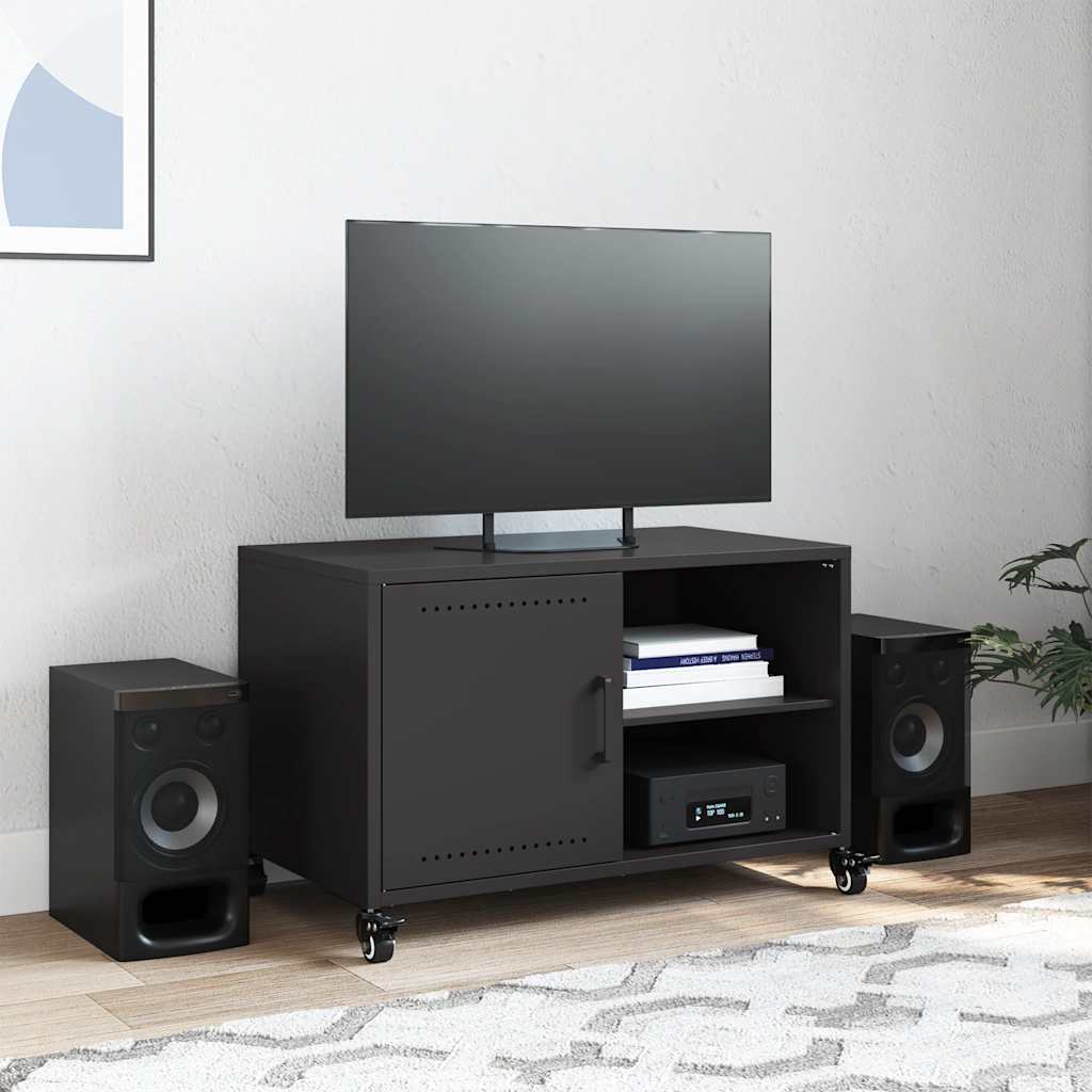 TV Cabinet Black 68x39x43,5 cm Steel