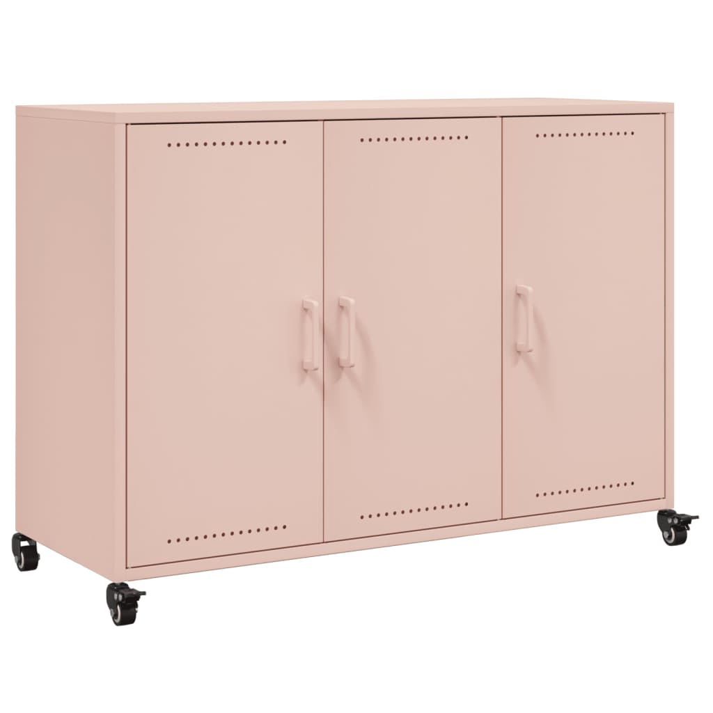 Sideboard Pink 100,5x39x72 cm Steel