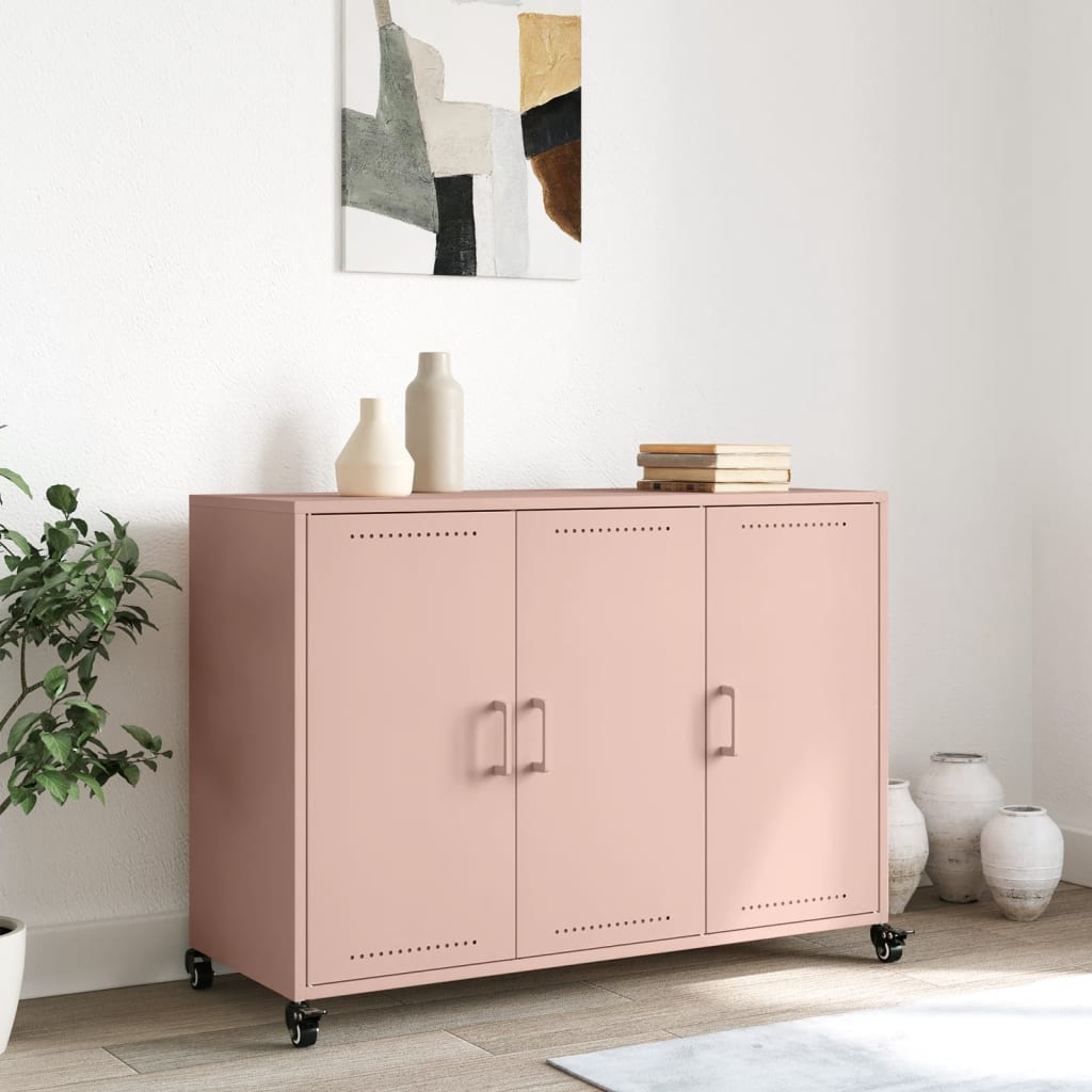 Sideboard Pink 100,5x39x72 cm Steel