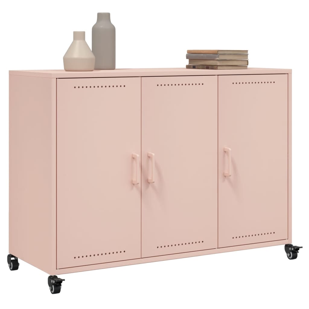 Sideboard Pink 100,5x39x72 cm Steel