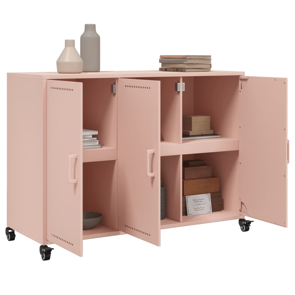 Sideboard Pink 100,5x39x72 cm Steel