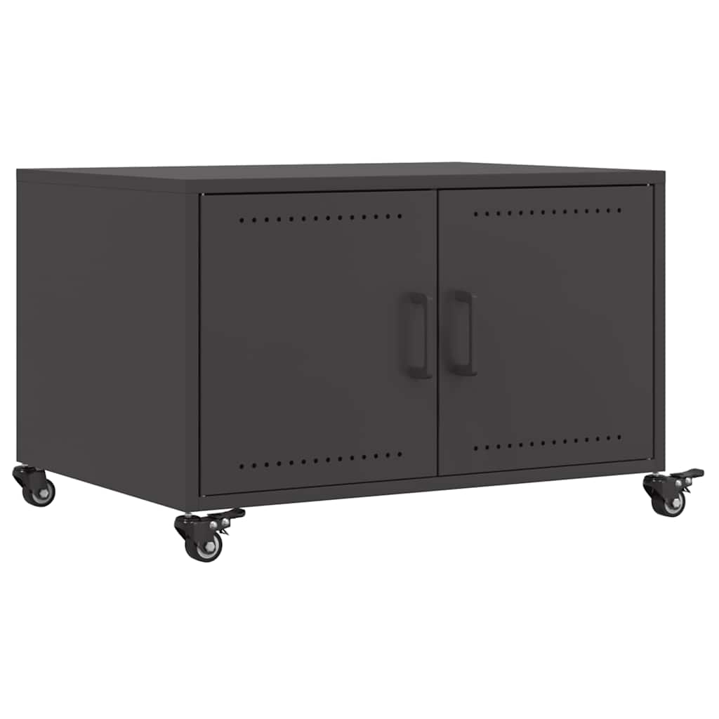 Coffee Table | Black | Cold-rolled steel | Medium | Lockable wheels