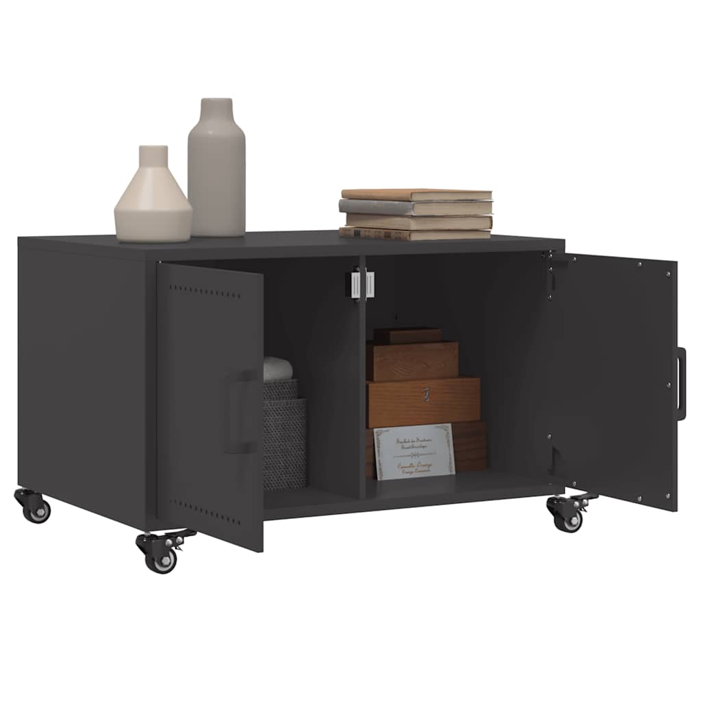 Coffee Table Black 68x50x43,5 cm Steel