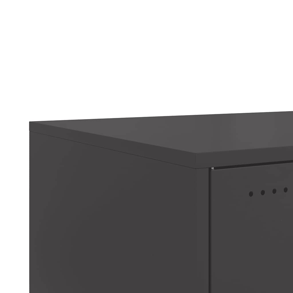 Coffee Table Black 68x50x43,5 cm Steel