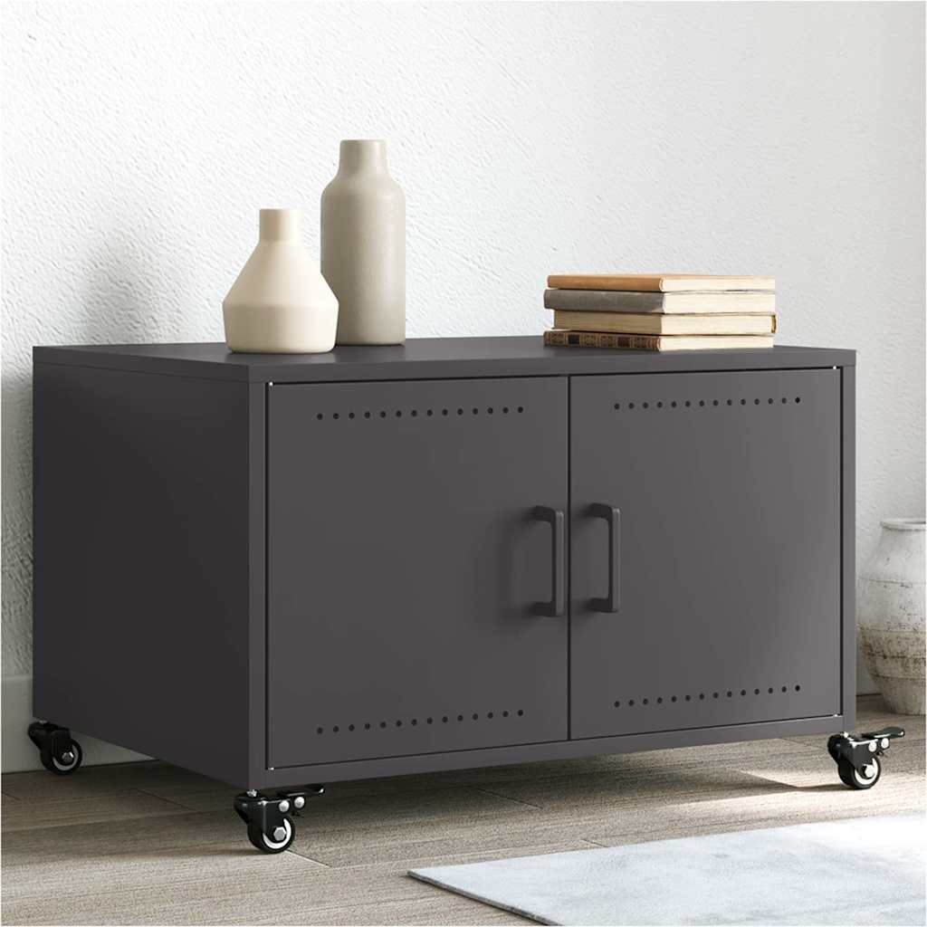 Coffee Table Black 68x50x43,5 cm Steel