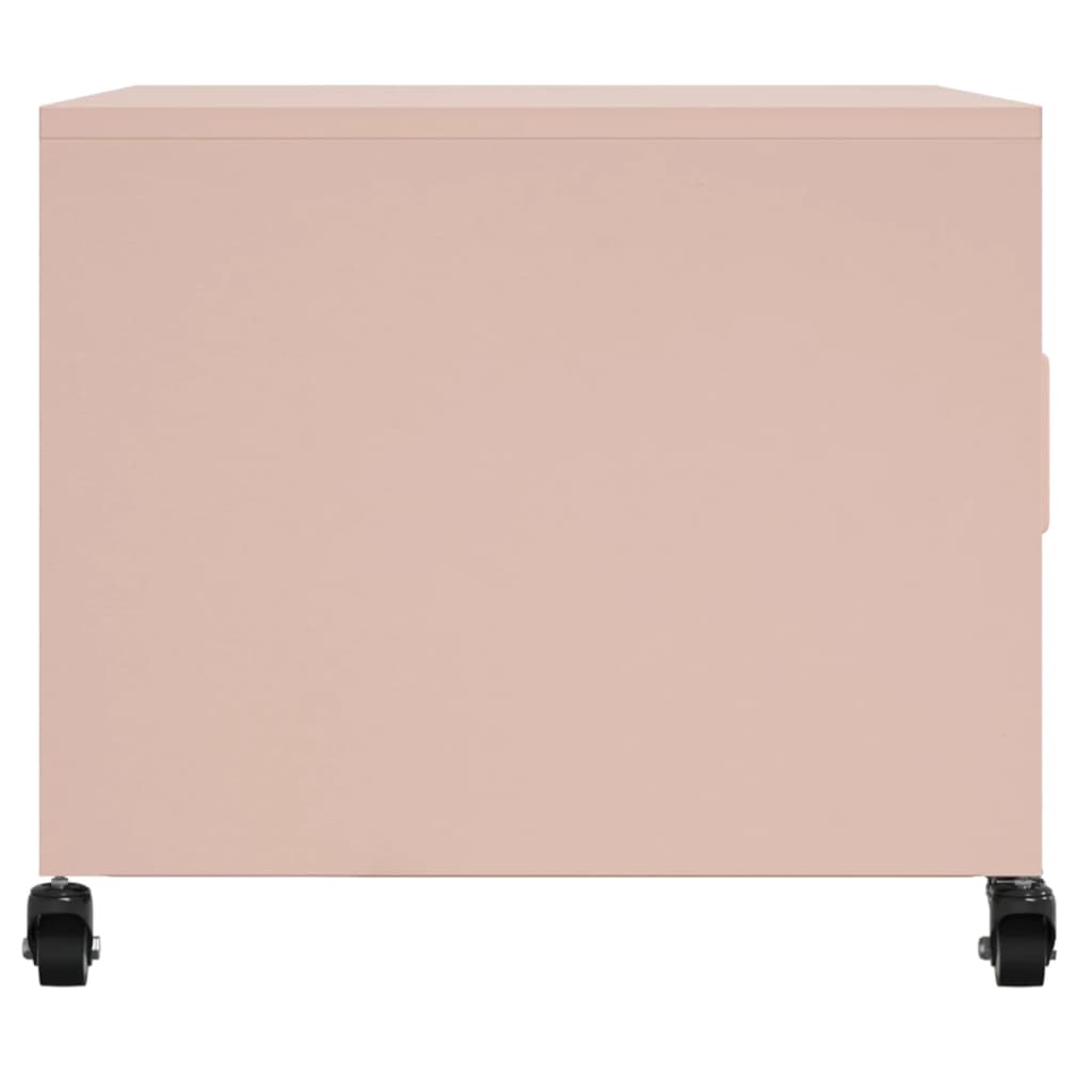 Coffee Table Pink 68x50x43,5 cm Steel