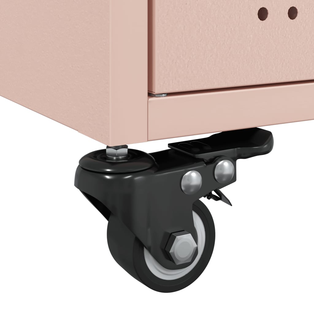 Coffee Table Pink 68x50x43,5 cm Steel