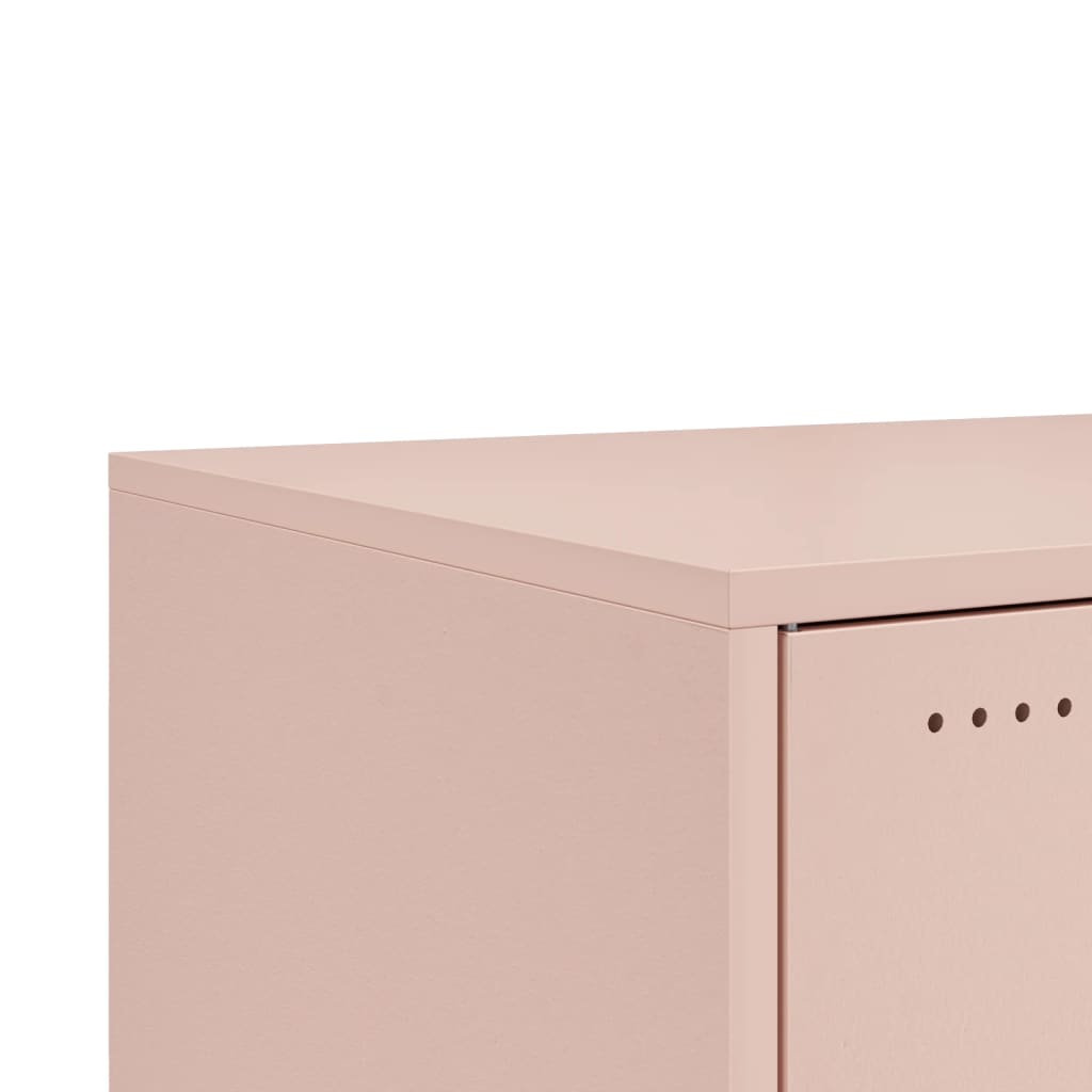 Coffee Table Pink 68x50x43,5 cm Steel