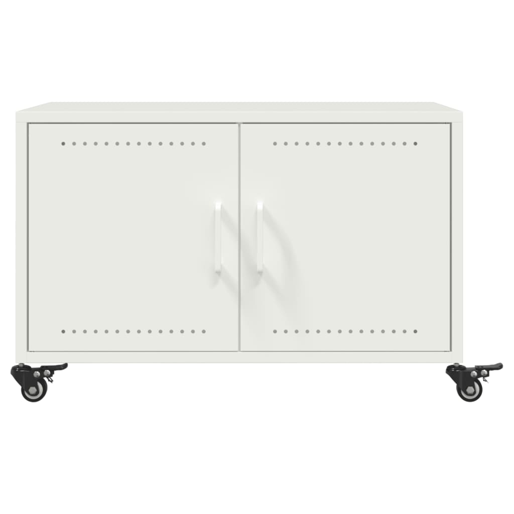 Coffee Table White 68x50x43,5 cm Steel