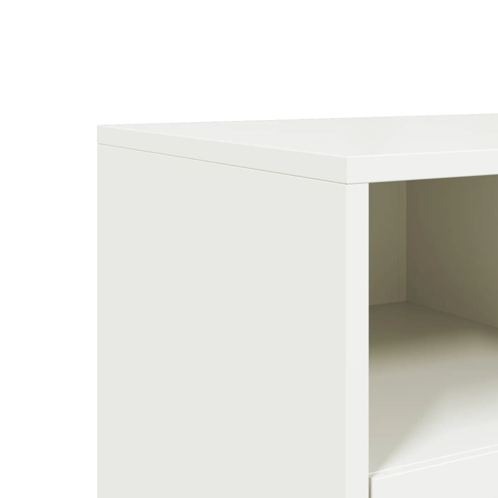 TV Cabinet White 100,5x39x43,5 cm Steel
