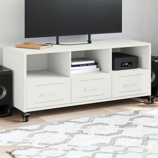 TV Cabinet White 100.5x39x43.5 cm Steel