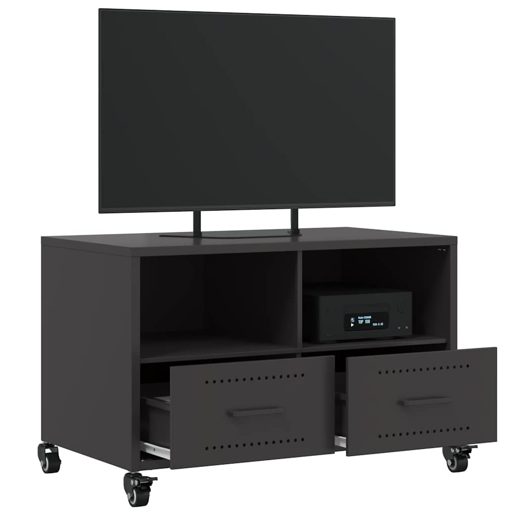 TV Cabinet Black 68x39x43,5 cm Steel