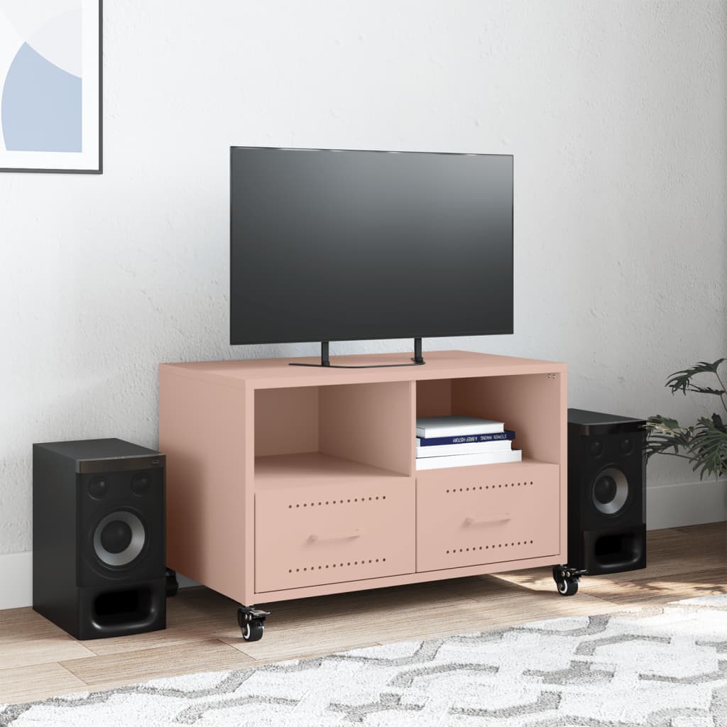 TV Cabinet Pink 68x39x43,5 cm Steel