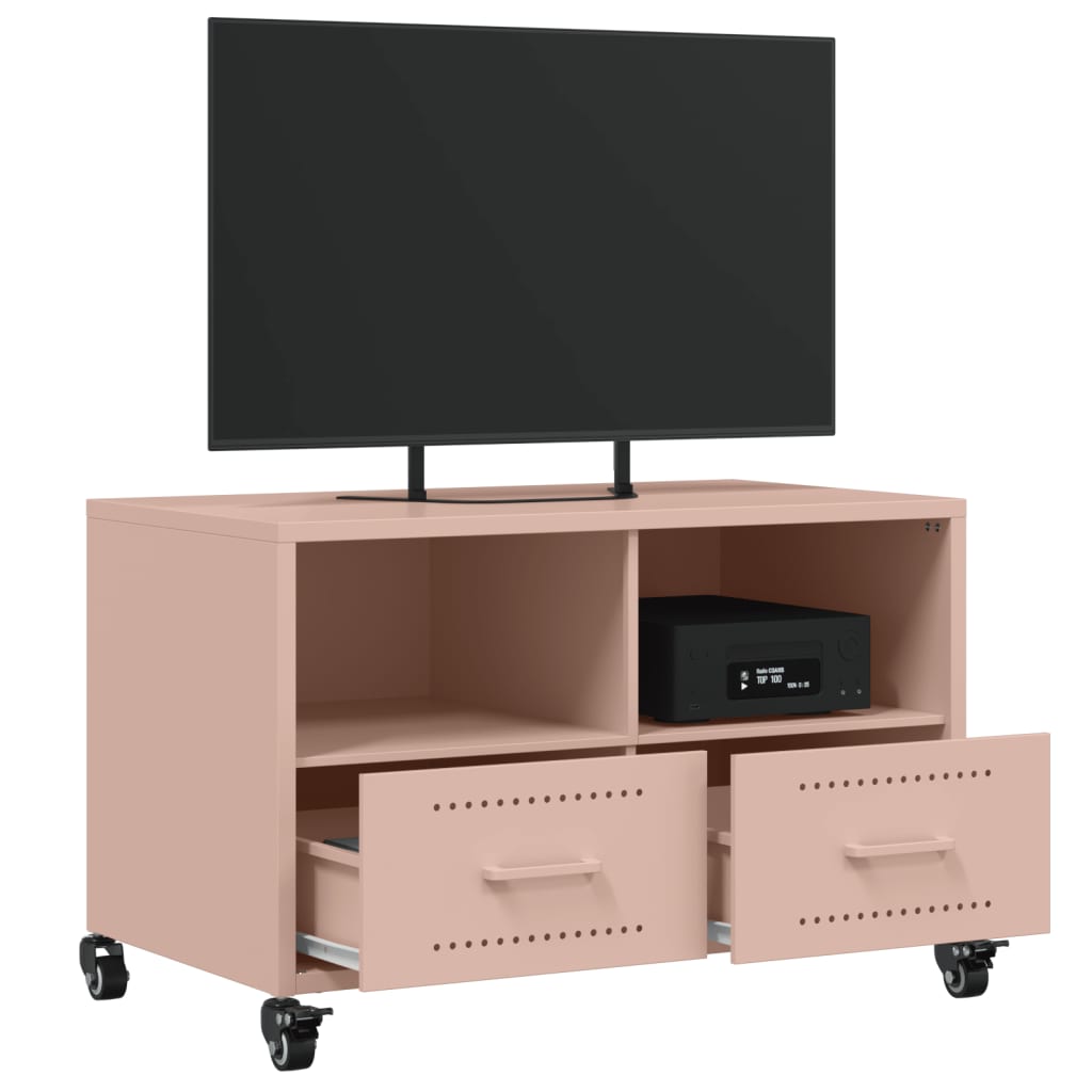 TV Cabinet Pink 68x39x43,5 cm Steel