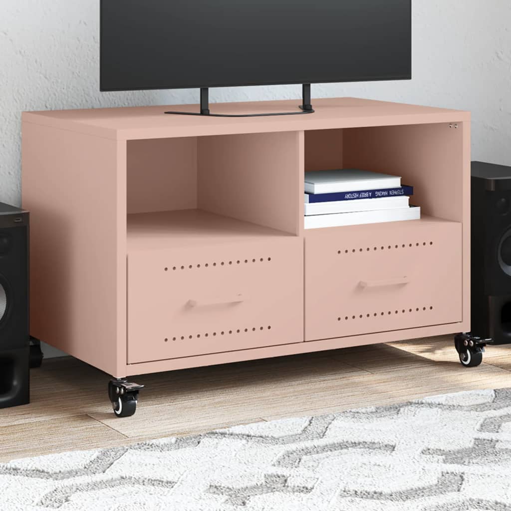 TV Cabinet Pink 68x39x43,5 cm Steel