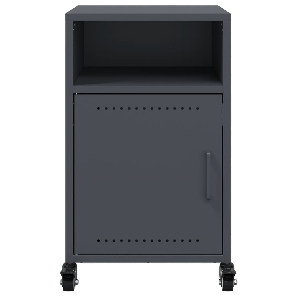 vidaXL Bedside Cabinets 2 pcs Anthracite 36x39x59 cm Steel