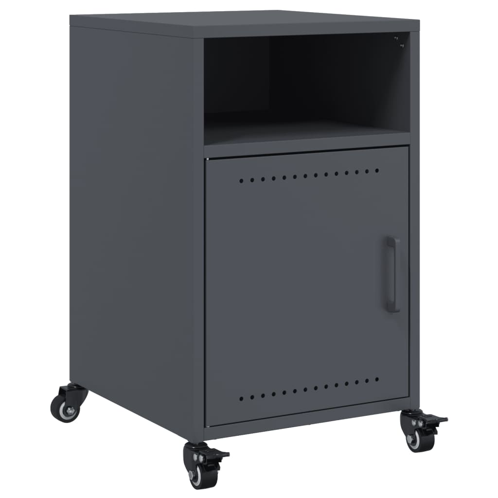 vidaXL Bedside Cabinets 2 pcs Anthracite 36x39x59 cm Steel