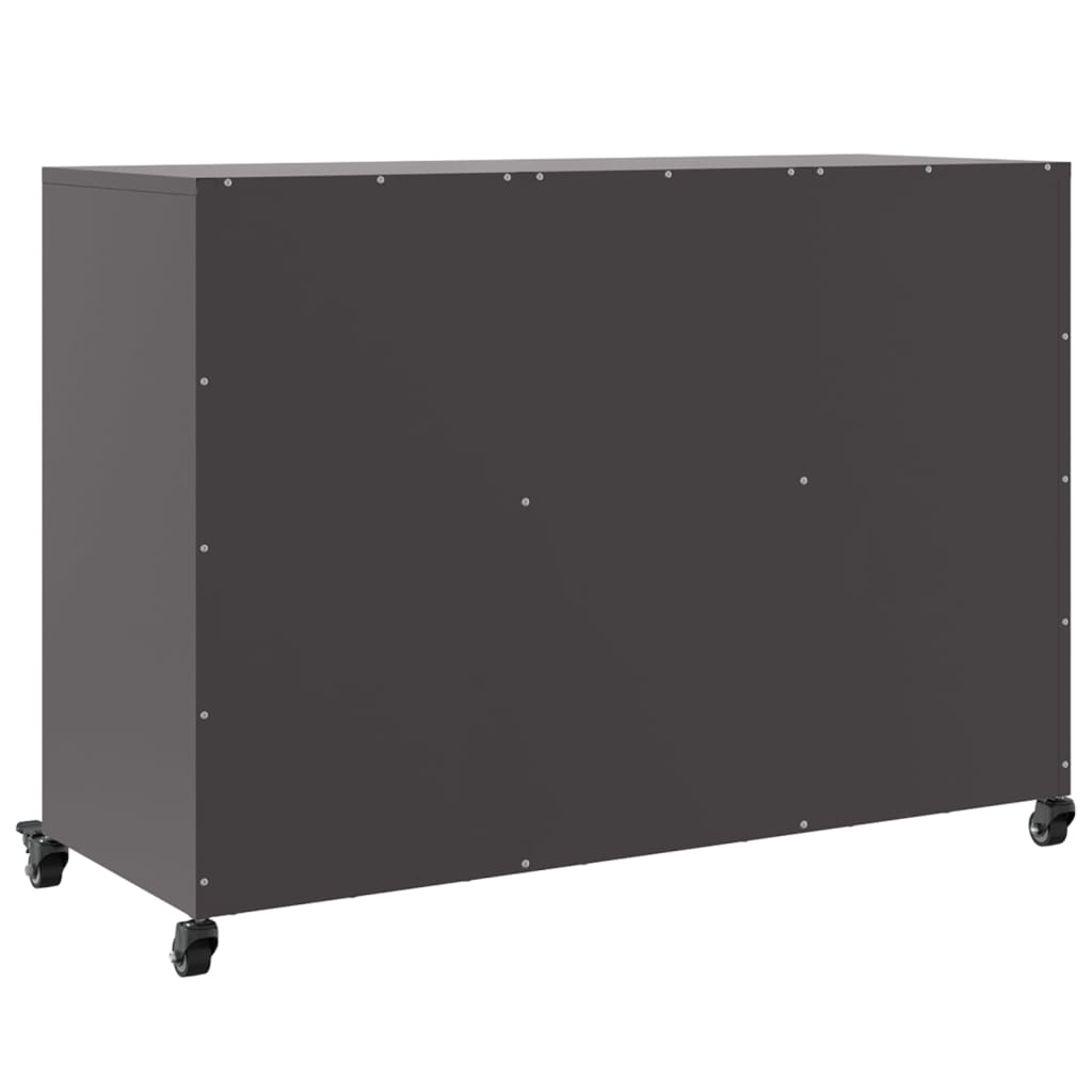 Sideboard Black 100,5x39x72 cm Steel