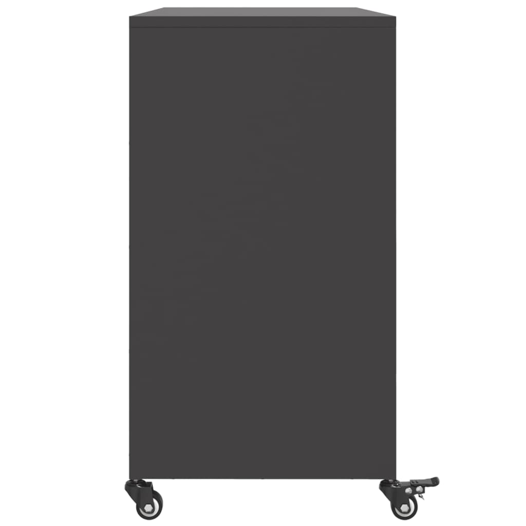 Sideboard Black 100.5x39x72 cm Steel