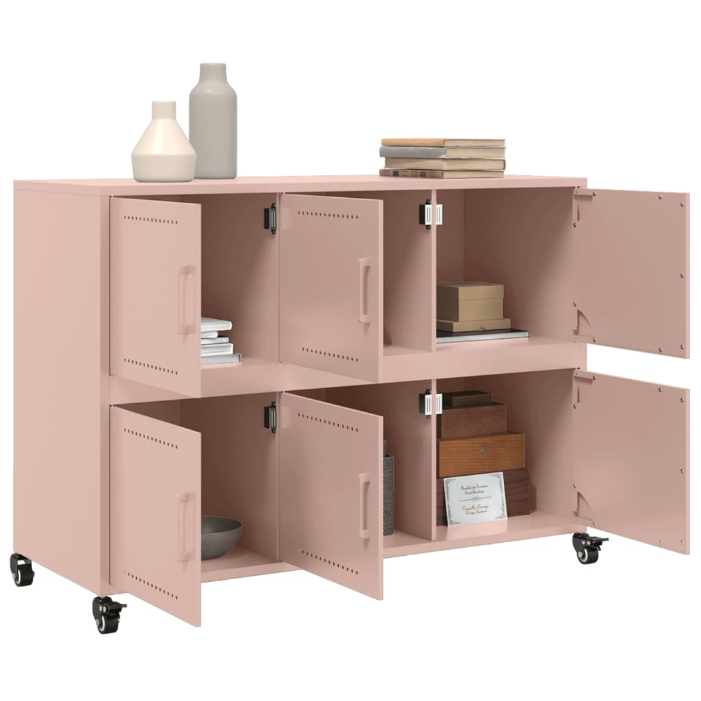 Sideboard Pink 100,5x39x72 cm Steel