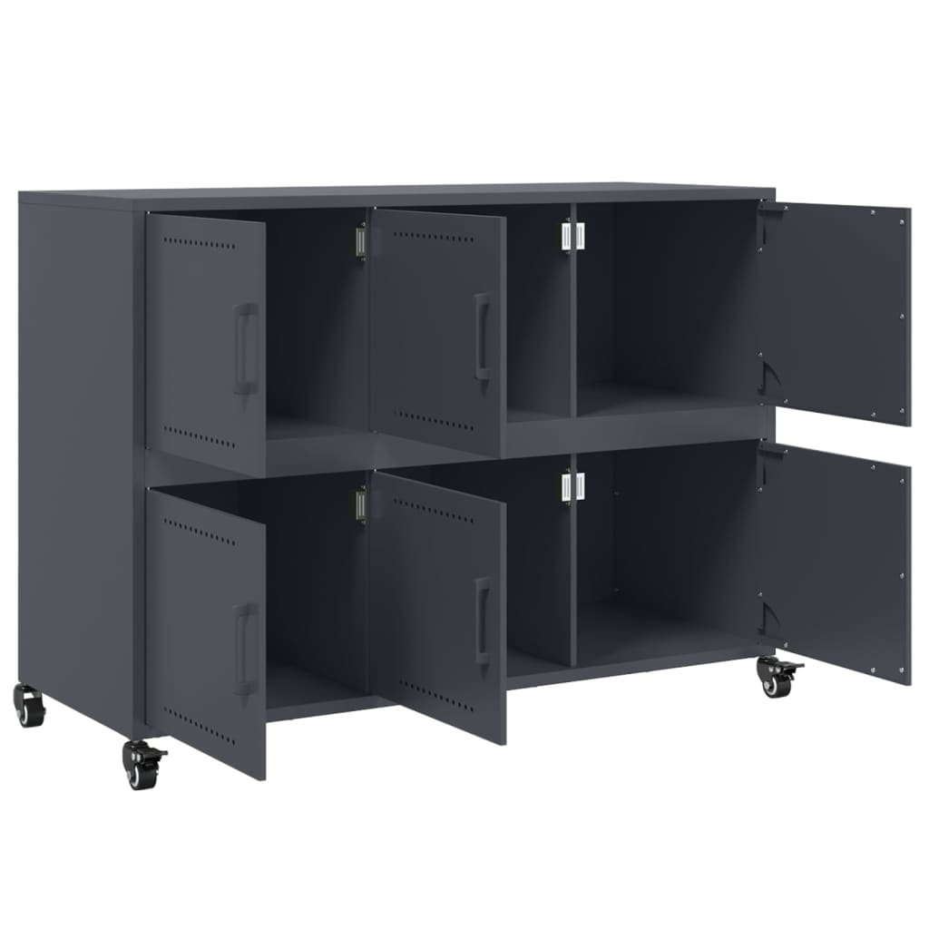 Sideboard Anthracite 100.5x39x72 cm Steel
