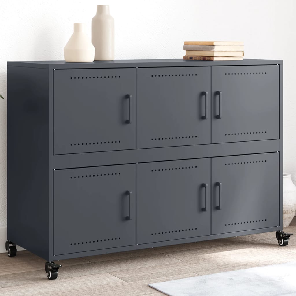 Sideboard Anthracite 100,5x39x72 cm Steel