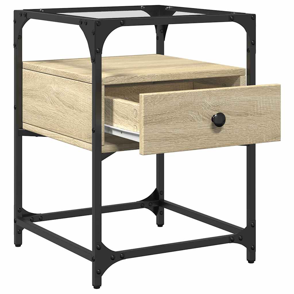 Bedside Cabinets 2 pcs Sonoma Oak 40x40x55 cm Engineered Wood