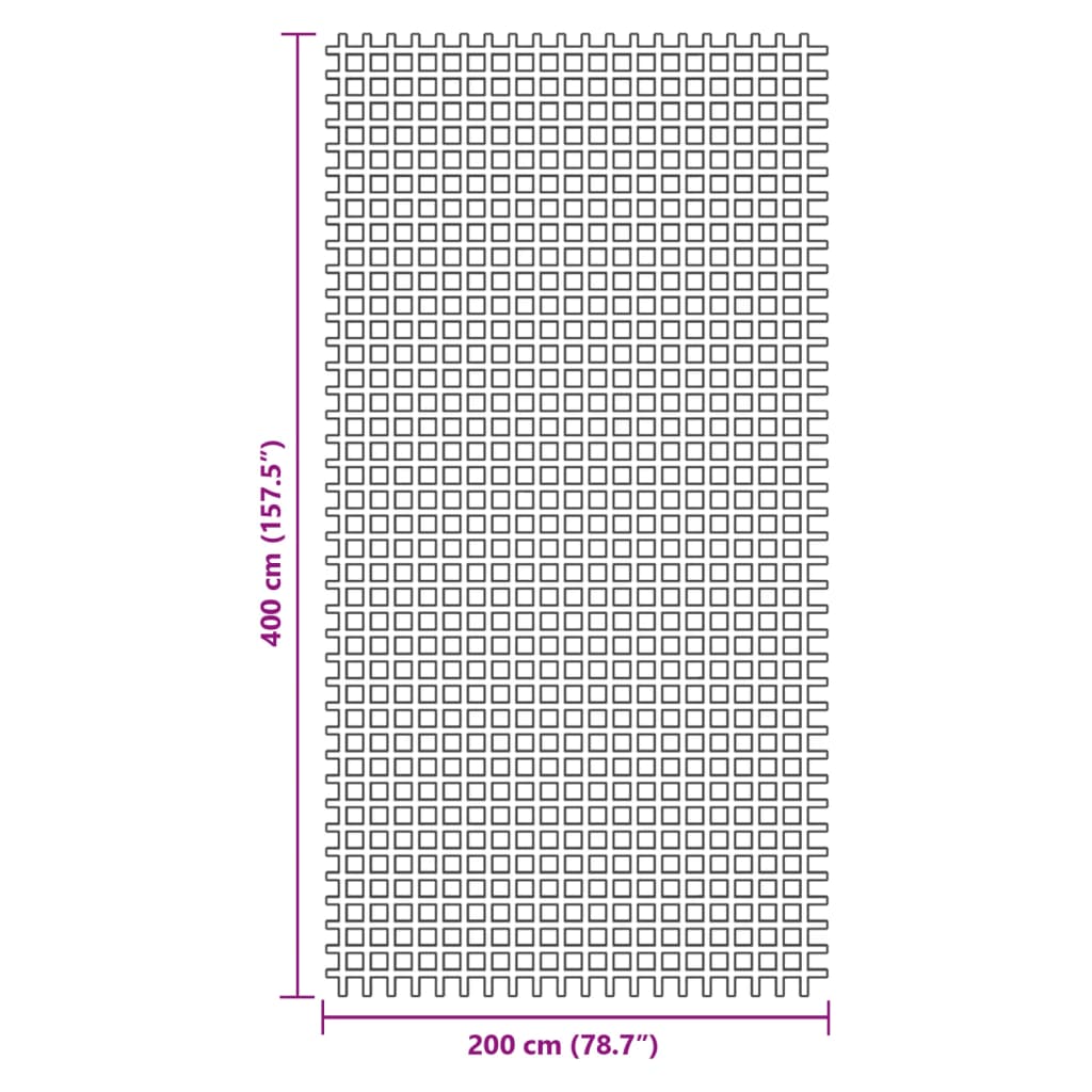 vidaXL Tent Carpet Anthracite 4x2 m