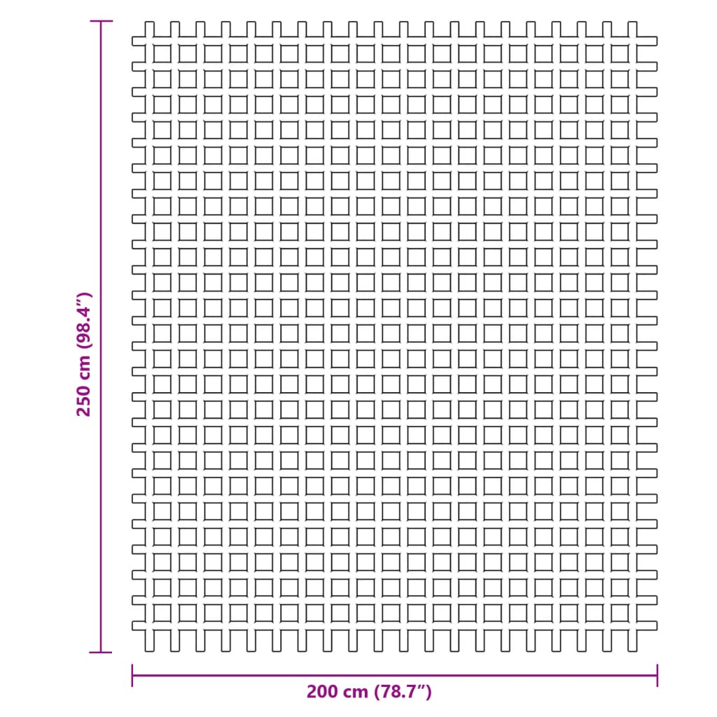 vidaXL Tent Carpet Anthracite 2.5x2 m