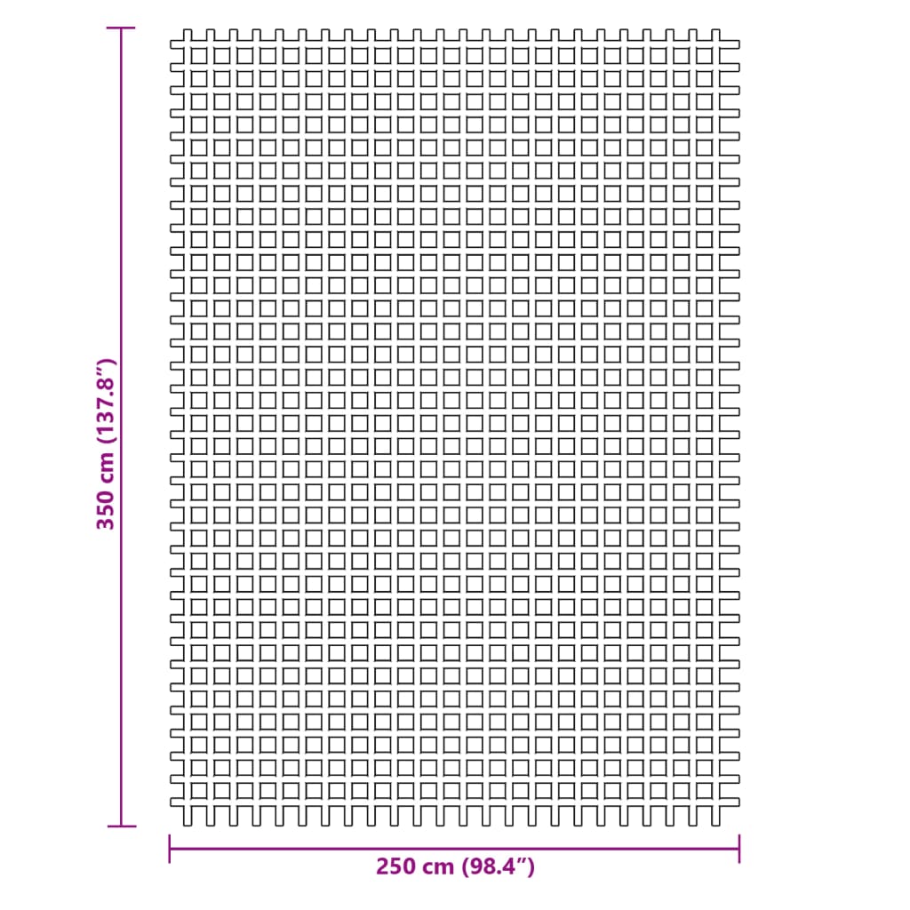 vidaXL Tent Carpet Anthracite 3.5x2.5 m