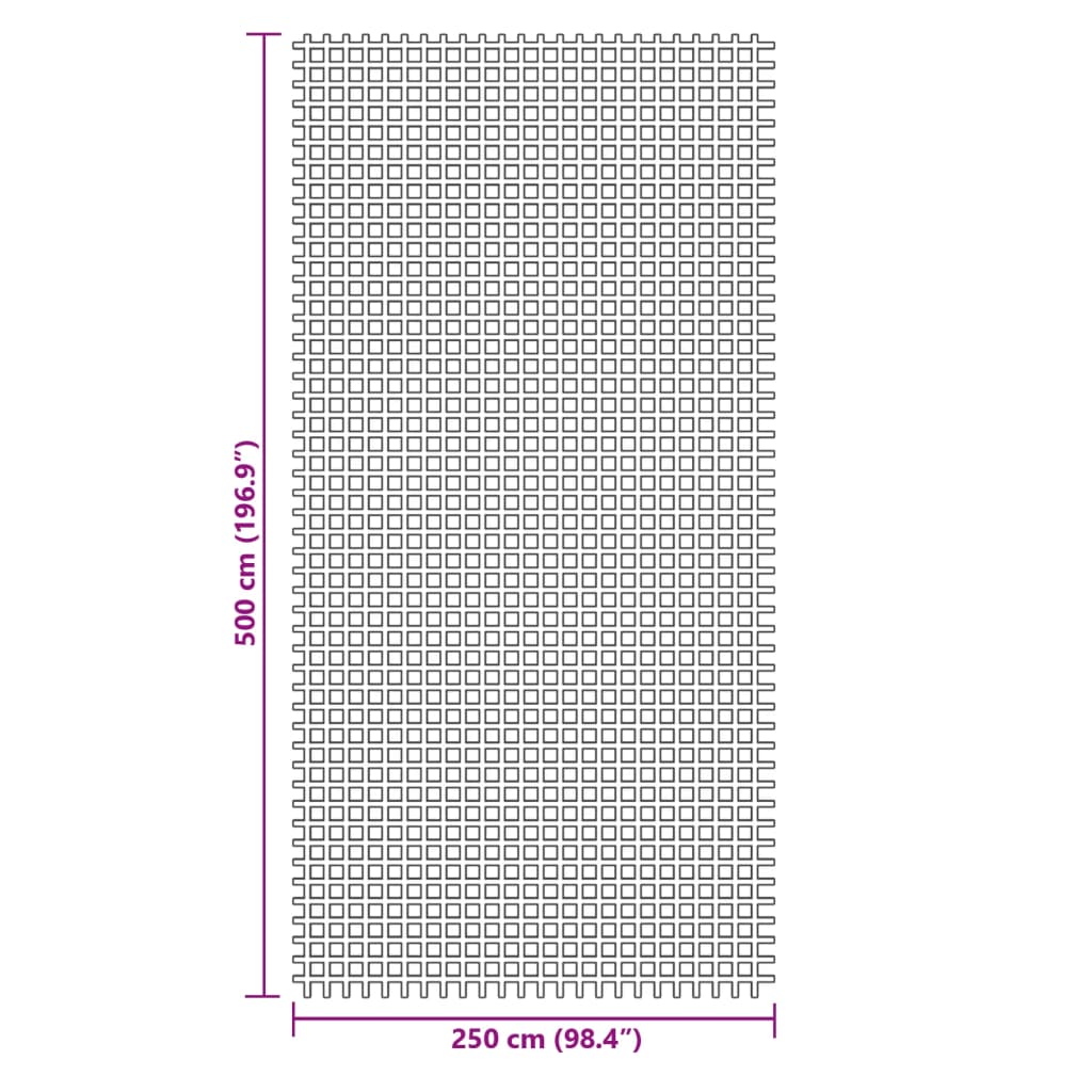 vidaXL Tent Carpet Anthracite 5x2.5 m